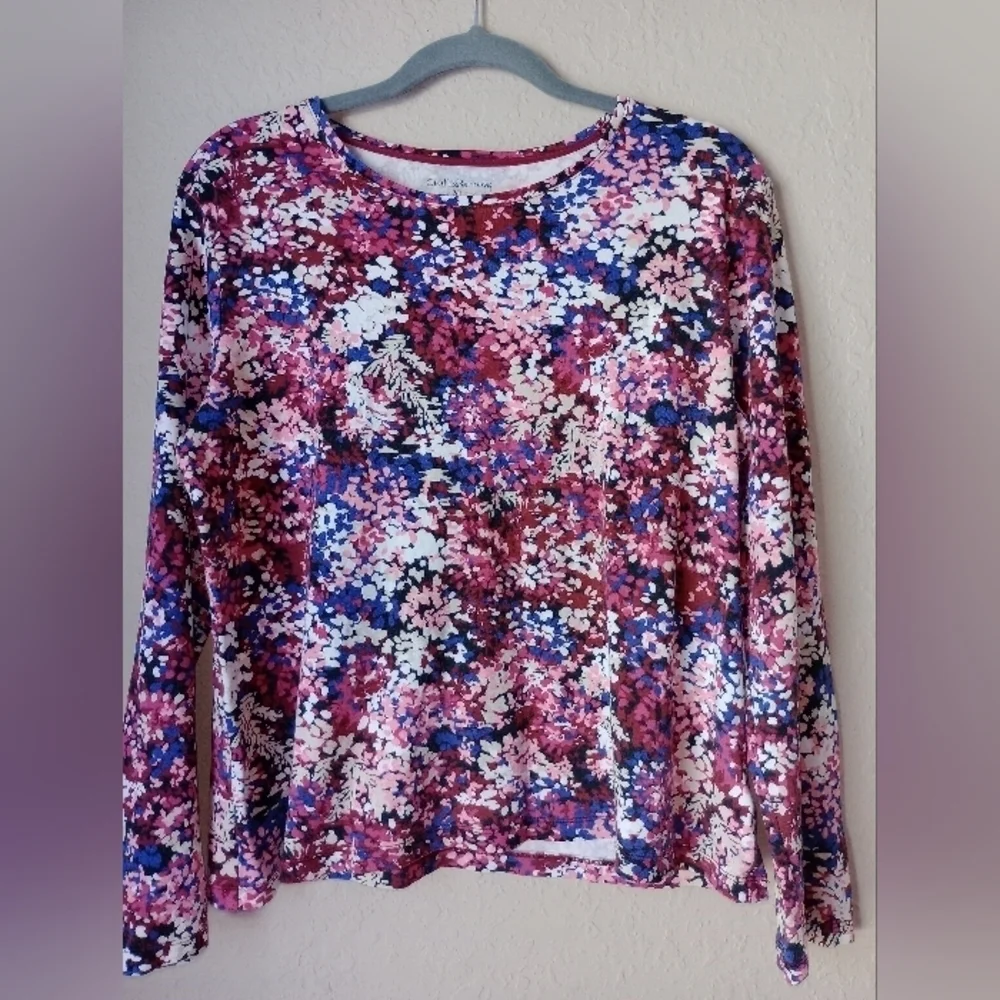 Croft & Barrow floral blouse/Top size XL - Picture 1 of 8